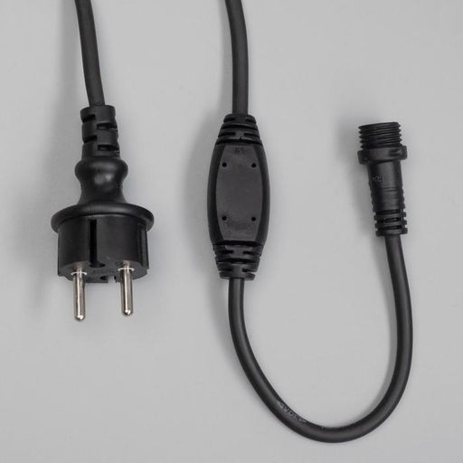 Гирлянда «Занавес» 2×1.5 м, IP65, УМС, тёмная нить каучук, 300 LED, свечение мульти, 220 В