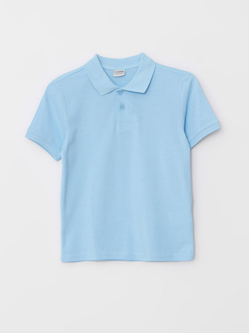 Polo Yaka Basic K?sa Kollu Pamuklu Erkek ?ocuk Ti??rt