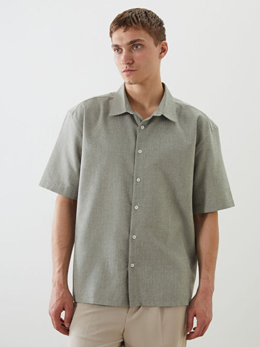 Regular Fit K?sa Kollu Arm?rl? Erkek G?mlek