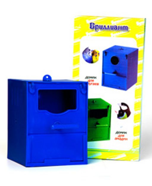 Скворечник пластик. д/амадин Бриллиант в коробке