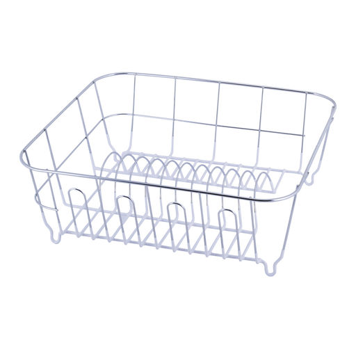 _Сушилка для посуды 37*33*13,5 хром с поддоном (бел.) арт. 0763D/A