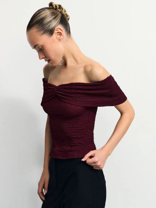 Топ со спущенными плечами / Zarina  фото 5