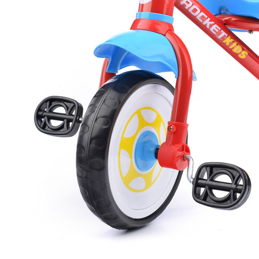 Велосипед трехколесный Rocket, колеса EVA 9"/7", цвет красный/синий