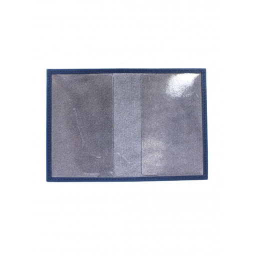 Обложка для паспорта Croco-П-401-1 натуральная кожа васильковый флотер (105) 265100  фото 2