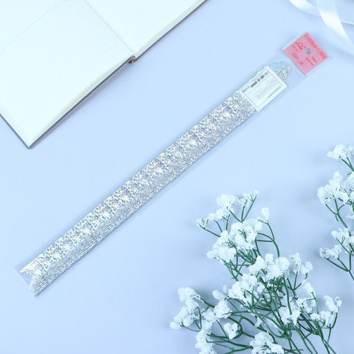 Цена за 20 шт. Бант - бабочка №1.8, серебро