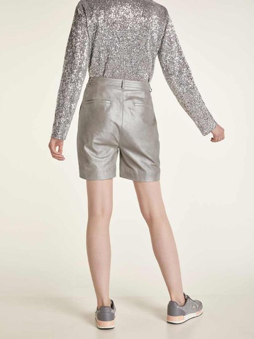 Кожаные шорты, серые - Heine фото 4