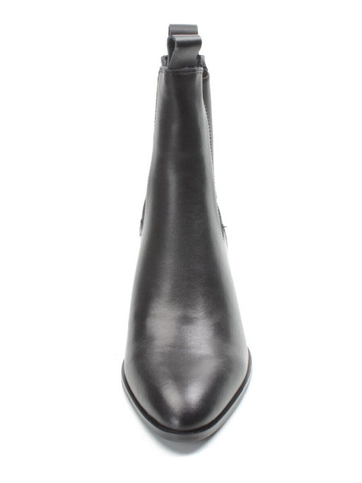 01-PCT161-1 BLACK Ботинки Челси демисезонные женские (натуральная кожа, байка) - Фабричный китай фото 10
