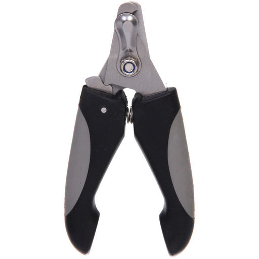 Цена за 2 шт. Когтерез для животных "ПРЕМИУМ - МОЙ БРО", прорезиненная ручка, цвет серый/черный, 5.5*12.5см