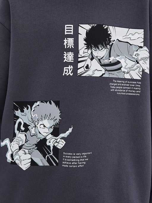 Комплект для мальчиков (джемпер, брюки) серый с печатью - Mark formelle фото 7