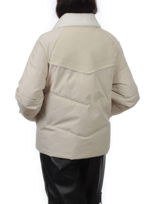 S24-163 BEIGE Куртка демисезонная женская (100 гр. холлофайбер) - Fashion фото 8