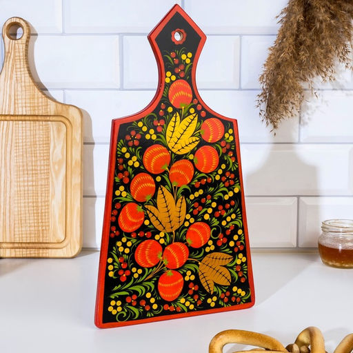 Доска разделочная «Ягодка», дерево хохлома, МИКС