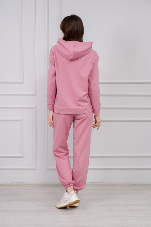 Костюм женский из футера Линда розовый меланж