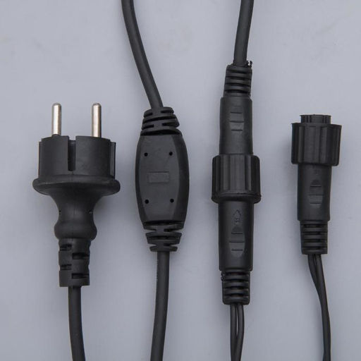 Гирлянда «Бахрома» 3×0.6 м, IP44, УМС, тёмная нить, 160 LED, свечение жёлтое, 220 В