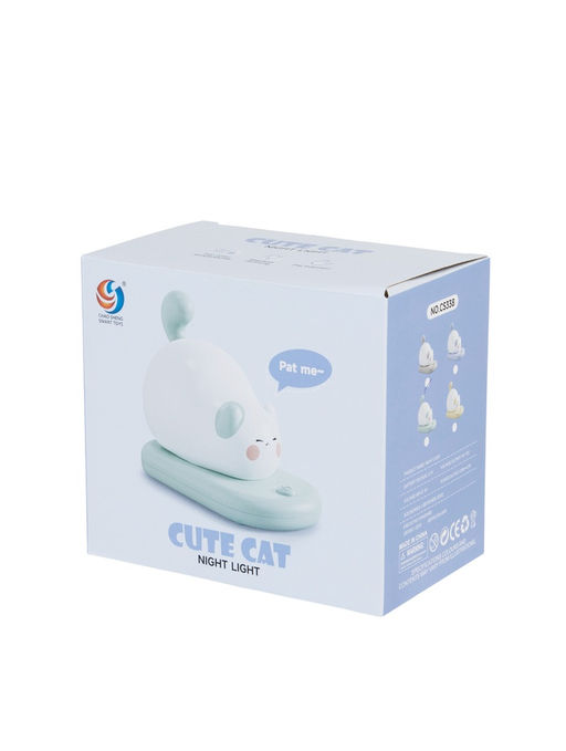 Ночник "Котёнок на коврике" LED 3Вт 5V USB АКБ 9х15х13,2 см