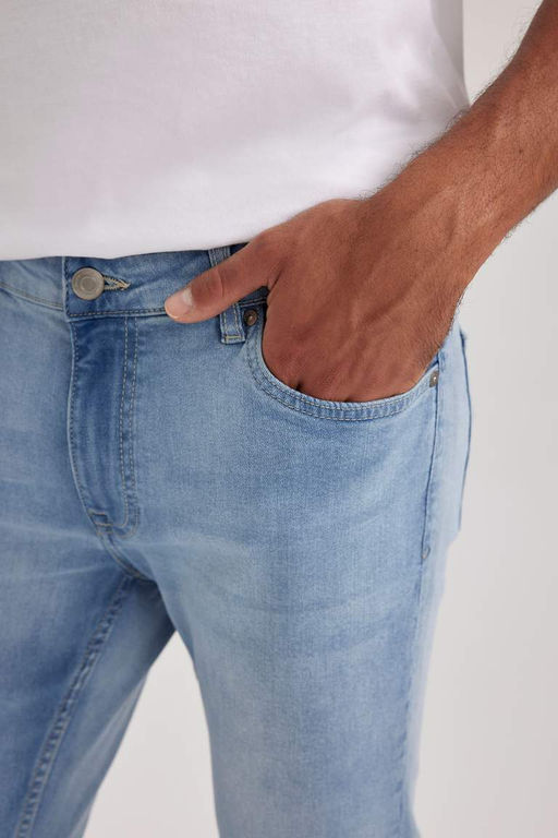 Pedro Slim Fit Джинсовые брюки узкого кроя с нормальной талией и узкими штанинами - Defacto фото 5
