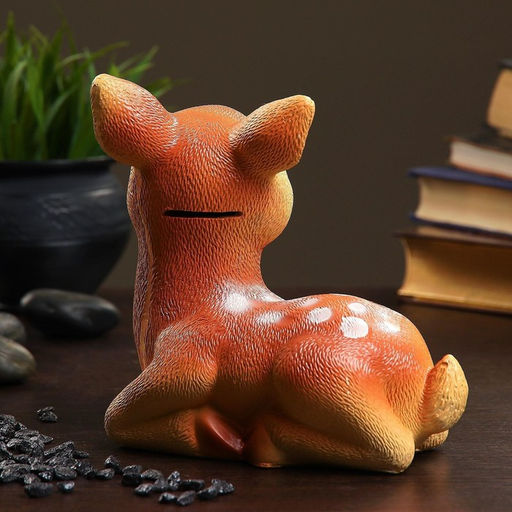 Копилка для денег Оленёнок, гипс, 16?11?17 см