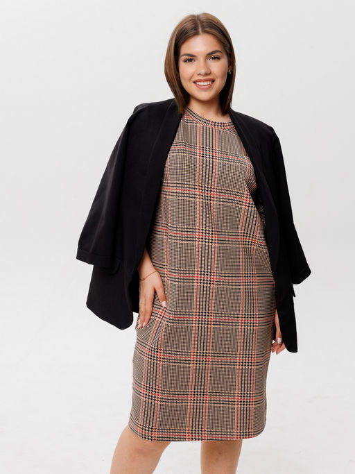 Платье женское П-139 (футер с лайкрой) Бордовая