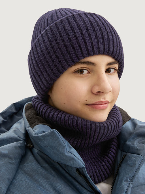 Комплект шапка и снуд 12з16525 черный - Nikastyle фото 7