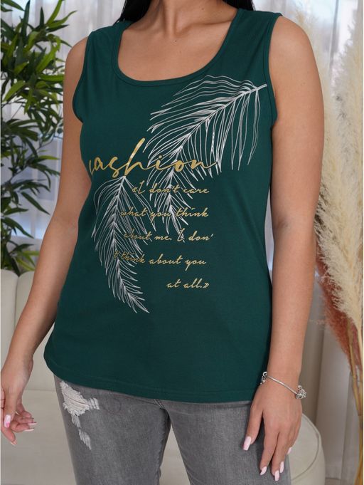 Бали майка женская (темно-зеленый ) - Lovetex фото 4