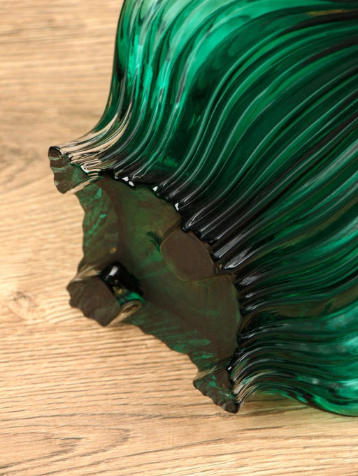 Ваза «Мэнди», 28.5×17 см, стекло, зелёная