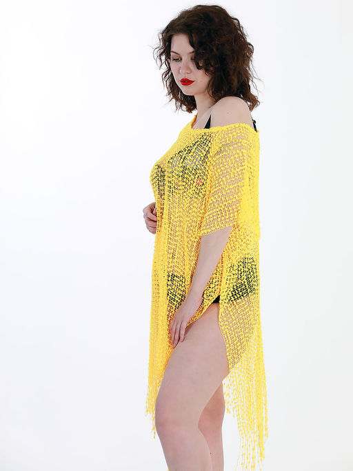 Накидка пляжная желтая - Almond фото 4