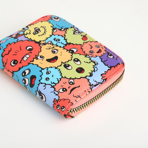 Кошелёк на молнии, разноцветный