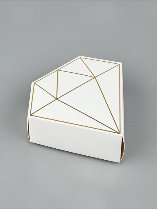 Цена за 5 шт. Коробка подарочная под бижутерию Белая, тиснение, 10?9?3.5 см