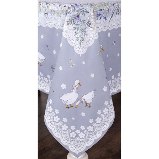 СКАТЕРТЬ ГУСИ ЛЕГАРД 220*160 СМ, СЕРЫЙ, 100 - Lefard фото 3