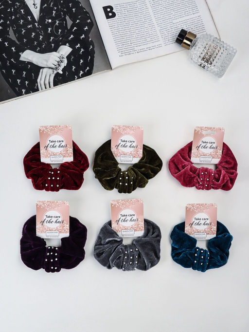 Цена за 3 шт. Резинка для волос «Орбита», пряжка, МИКС