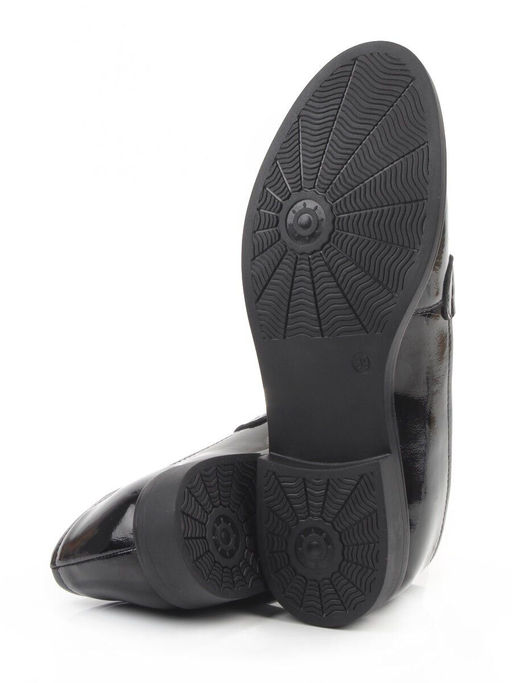 03-DCO142-2 BLACK Лоферы женские (натуральная кожа)