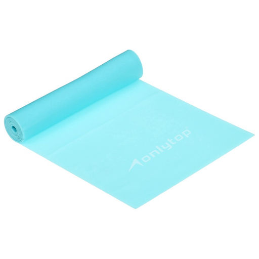 Эспандер ленточный для фитнеса ONLYTOP, 150×15×0.04 см, 10 кг, цвета МИКС