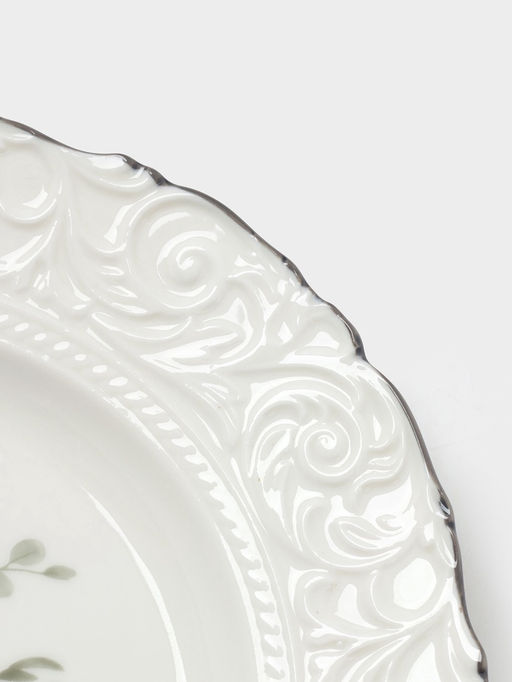 Тарелка десертная WY Floral Laceware, d=20 см, фарфор, белая