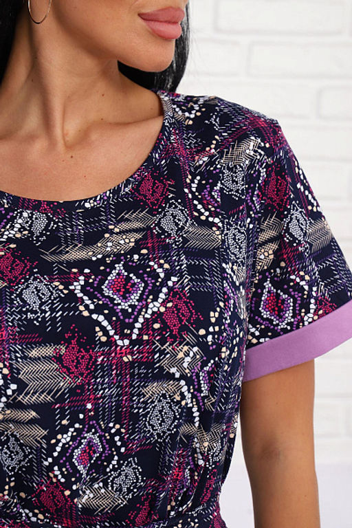 Платье с карманами (01008, фиолетовый) - Плиона фото 13