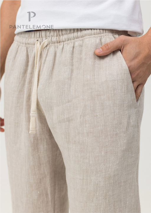 Мужские брюки льняные - Pantelemone фото 4
