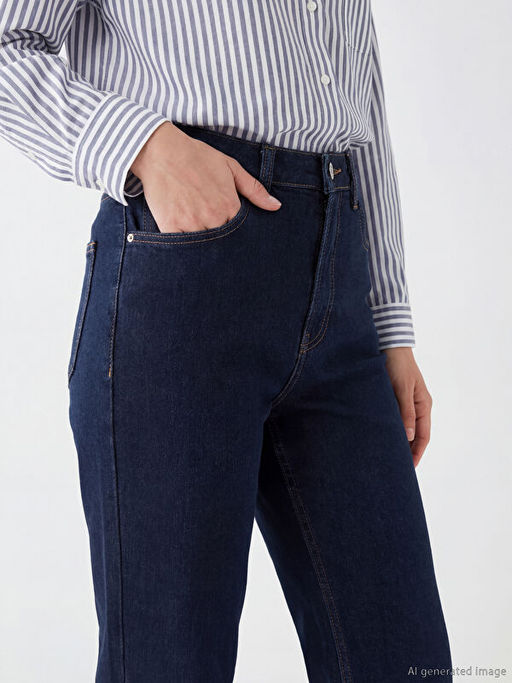 Flare Kad?n Jean Pantolon