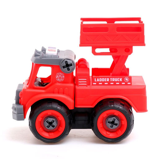 Конструктор винтовой Пожарный транспорт, набор 2 штуки, с отверткой, 59 деталей - Simaland фото 9