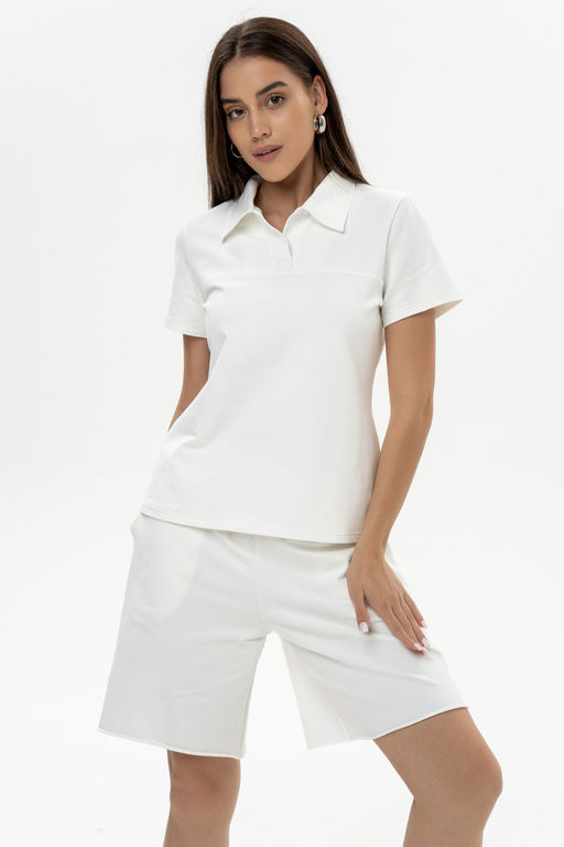 футболка поло  хлопок с лайкрой - Solo mio фото 4