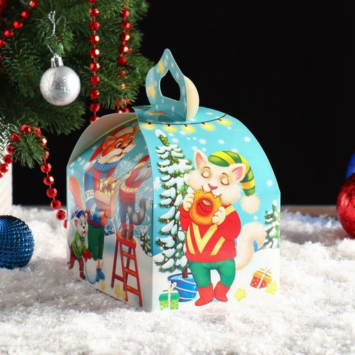 Цена за 5 шт. Подарочная коробка Дружная семья, сундучок, 18,5 х 12,5 х 16,5 см - Simaland фото 4