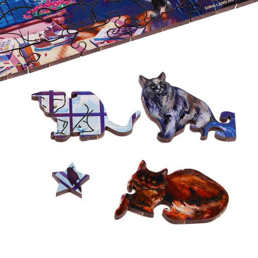 Пазл деревянный фигурный Мир глазами художника, сложный - Puzzle фото 12