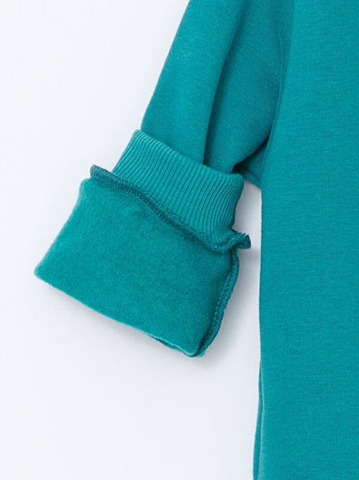 Bisiklet Yaka Uzun Kollu Bask?l? Erkek Bebek Sweatshirt - Waikiki фото 3