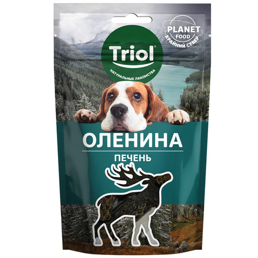 Лакомство для собак "Печень оленя", 50г, серия PLANET FOOD
