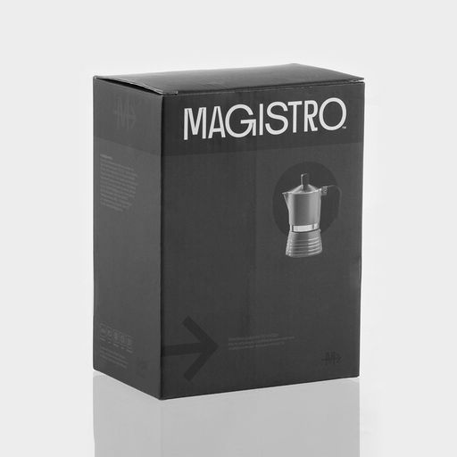 Кофеварка гейзерная Magistro Moka, на 3 чашки, 150 мл, алюминий, серая