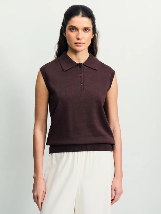 Поло без рукавов из хлопка ZR2604013302-27 / Zarina