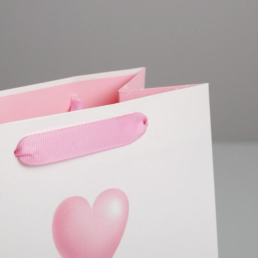 Цена за 2 шт. Пакет подарочный ламинированный, упаковка, «Love you», MS 18×23×10 см