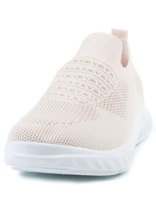 03-B360-26 LT. BEIGE Кроссовки женские (текстиль)