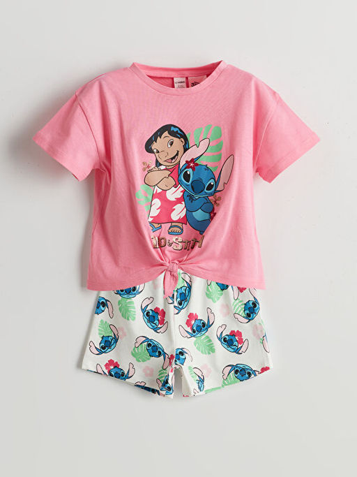 Lilo & Stitch Bask?l? K?z ?ocuk Ti??rt