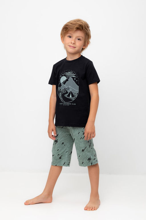 К 1528/24/черный,быстрее ветра пижама дет