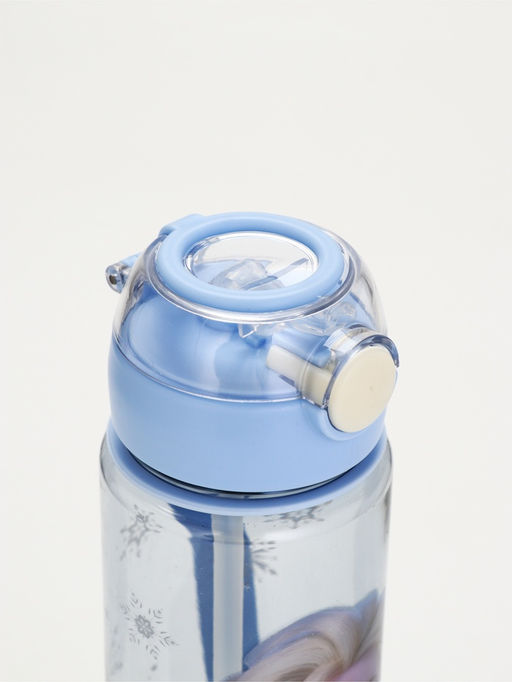 Бутылка пластиковая с трубочкой «Снежная принцесса», 800 мл