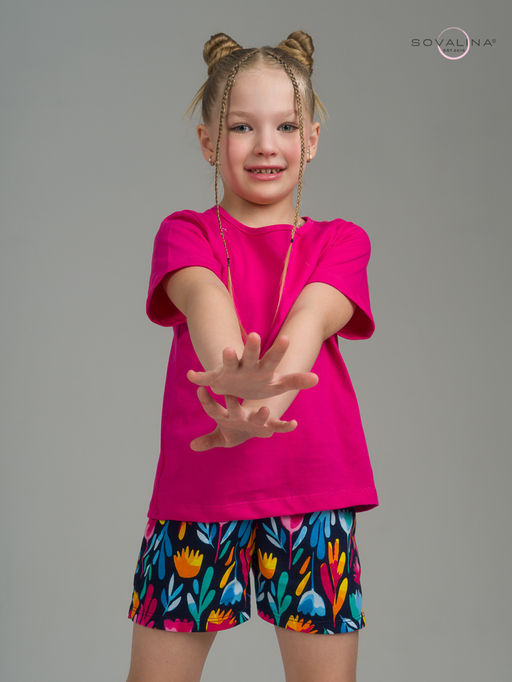 Костюм Лайт фуксия-акварельные цветы - Sovalina фото 18