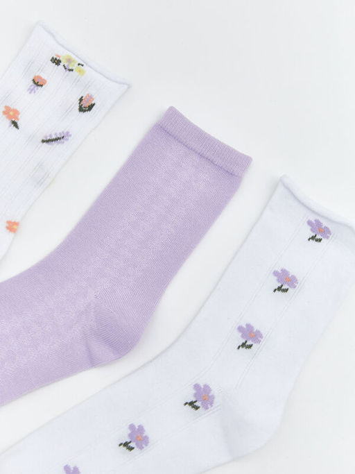 ?i?ekli Kad?n Soket ?orap 5li